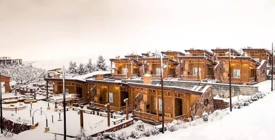 نمای کلی مجتمع گردشگری بام سان قزوین