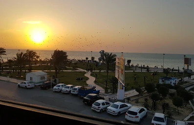 چشم انداز هتل دریا کنار بوشهر