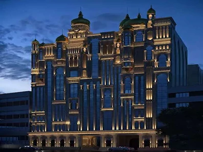 نمای شب هتل هزار و یک شب تهران