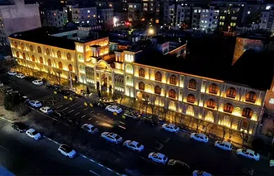 اقامتگاه تاریخی گران میراث تهران از نمای بالا