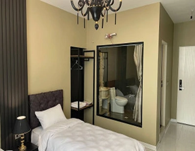 اتاق خواب یک نفره  با آینه