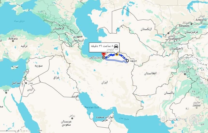 نزدیک ترین دریا به مشهد مسیر مشهد به شمال؛ نزدیک ترین راه و جاهای دیدنی