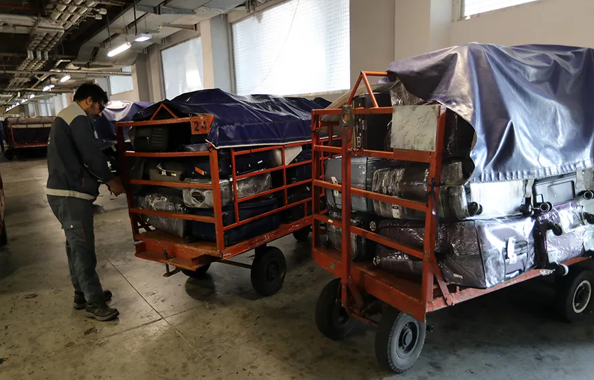 بخش جابهجایی بار فرودگاه کیش