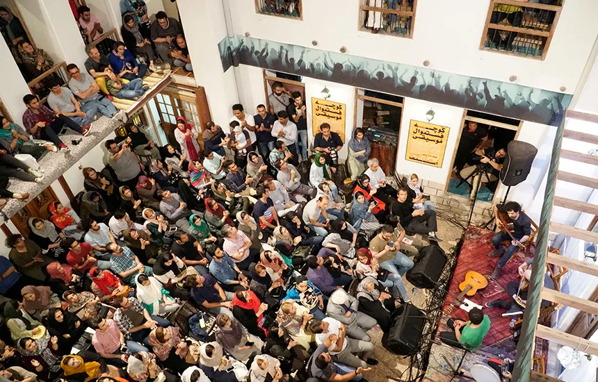 جمعیت مردم در فستیوال کوچه بوشهر