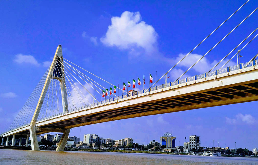 پل کابلی نمادی از اهواز در طراحی