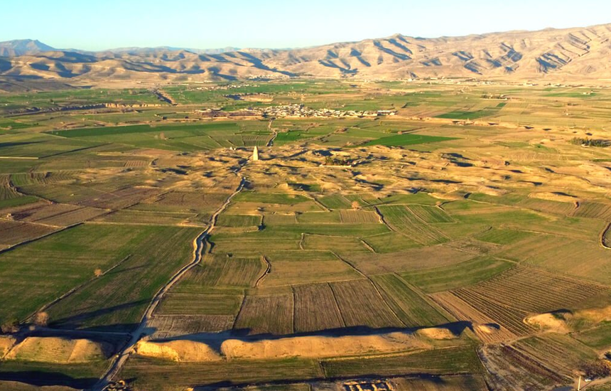 نمای بالا از شهر تاریخی گور
