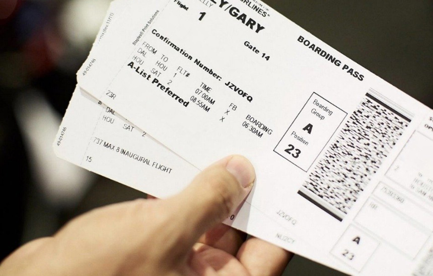 بلیط اف خورده هواپیما