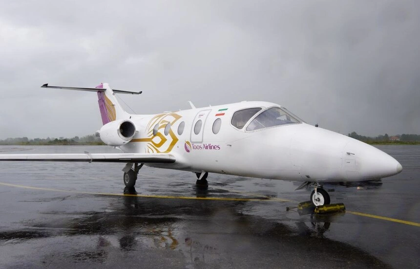 اولین جت اختصاصی ایران با هواپیمایی طوس ایر