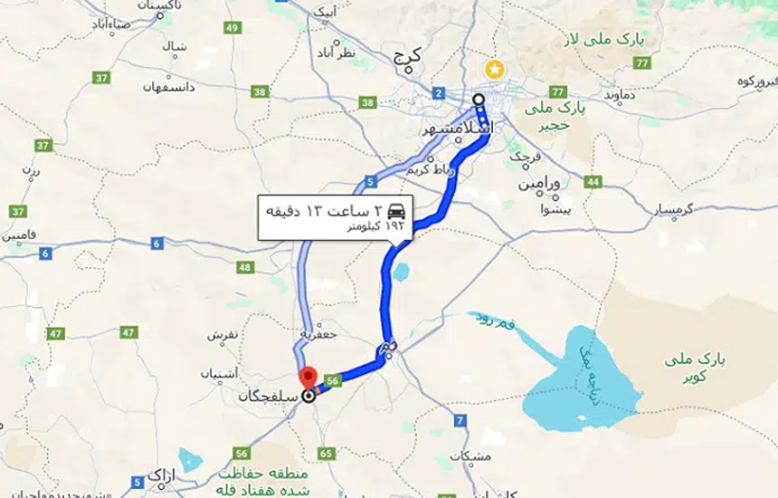 فاصله سلفچگان تا تهران چقدر است؟؛ بررسی مسیر و زمان سفر